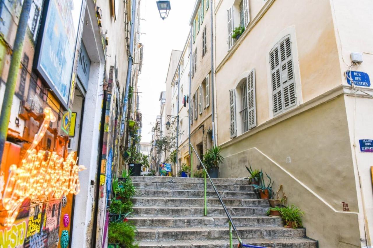 Appartamento Le Duplex - Terrasse Au Coeur De Marseille Panier Esterno foto