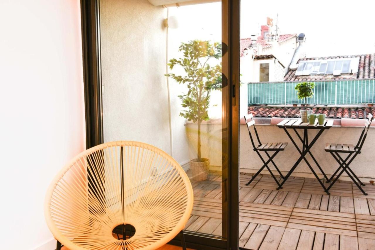 Appartamento Le Duplex - Terrasse Au Coeur De Marseille Panier Esterno foto