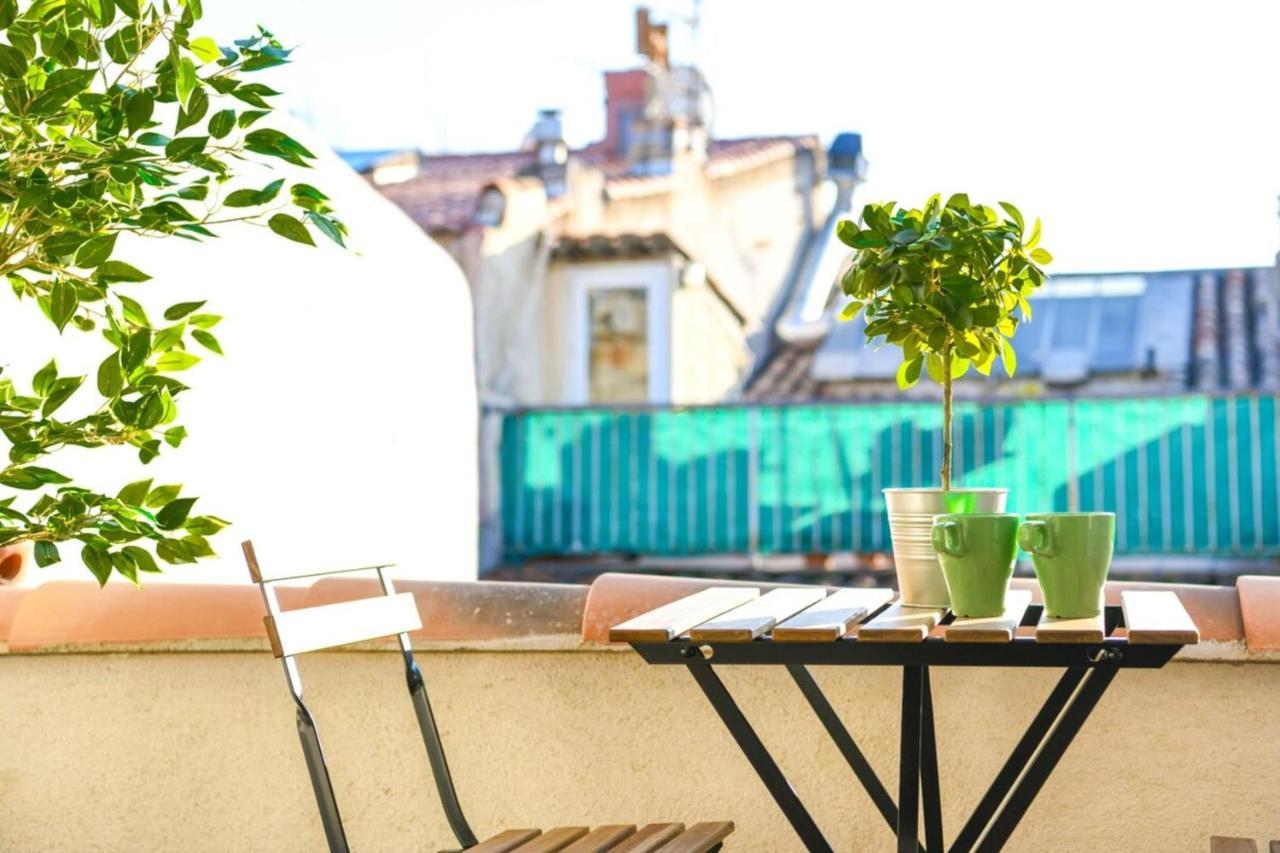 Appartamento Le Duplex - Terrasse Au Coeur De Marseille Panier Esterno foto